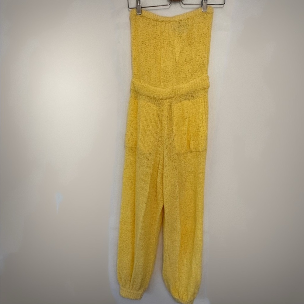 Free People Beach Claire One-Piece Yellow - Picture 10 of 13